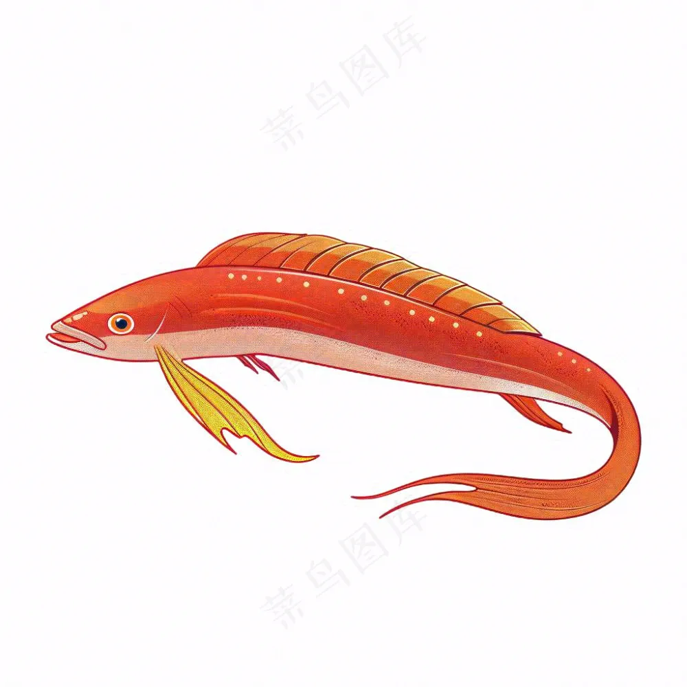 海洋鱼类海鲜卡通插画免抠