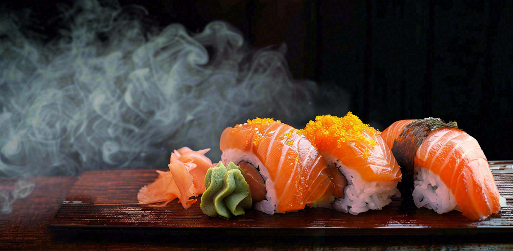 日韩料理美食摄影图背景