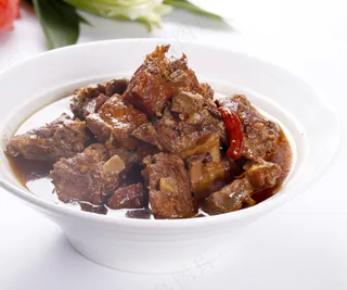 地锅排骨美食图片