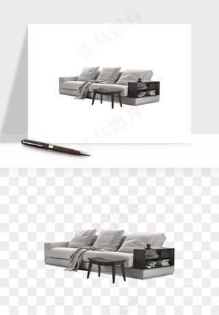 现代沙发家具png免抠