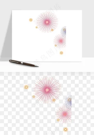 卡通烟花烟火礼花png免抠