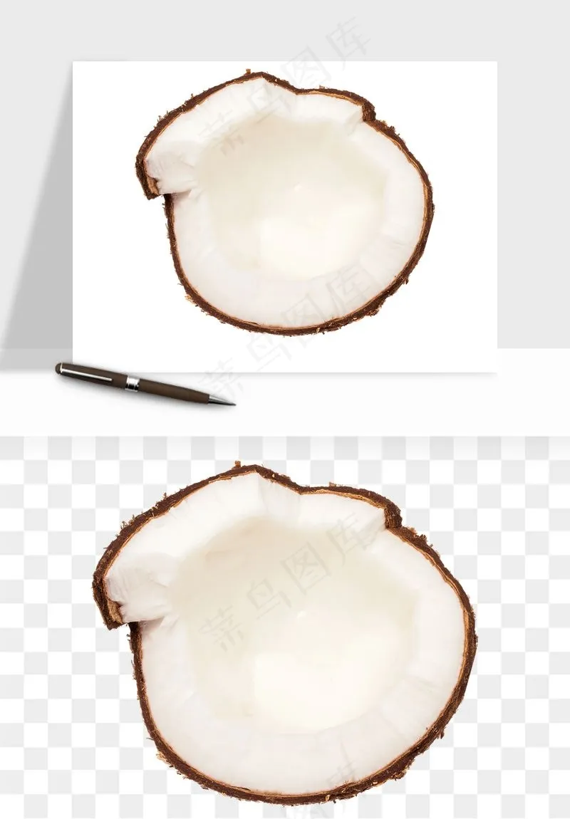 椰子椰果水果png免抠
