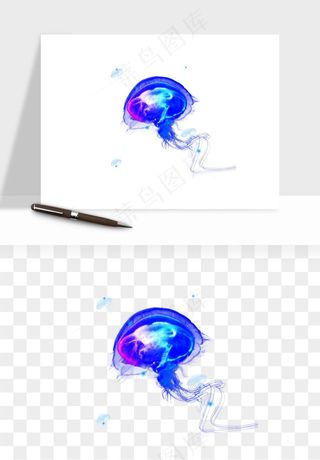 水母章鱼海底生物png免抠图