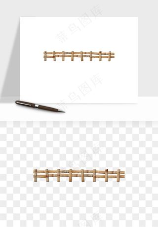 手绘围栏护栏栅栏png免抠