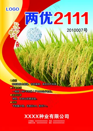 水稻海报丰收展板300DPI