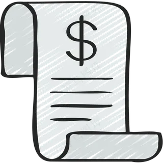 财政报告 铅笔手绘图标icon