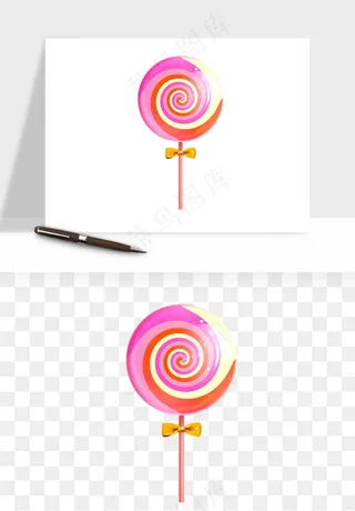 棒棒糖圈圈糖png免抠