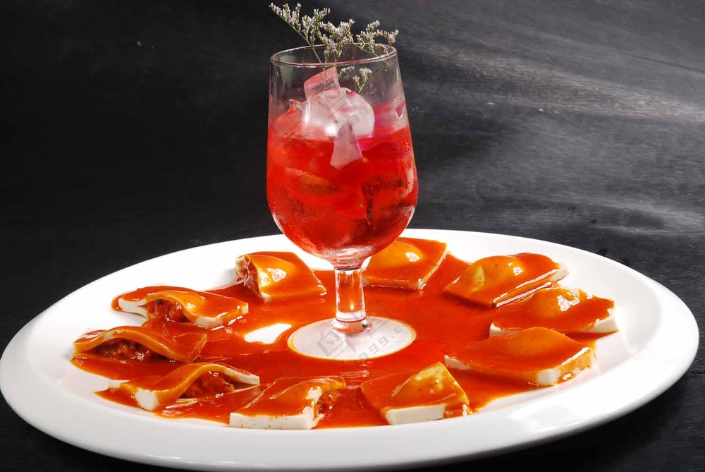 韩蒸虾菇扣豆腐