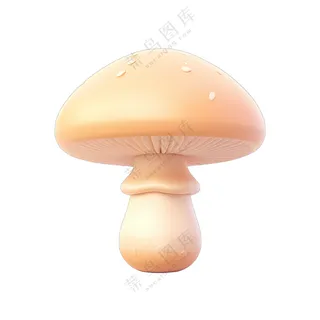 粉色蘑菇头白色伞盖