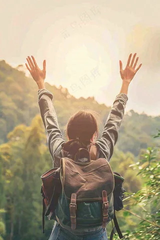 早安励志正能量简约摄影图