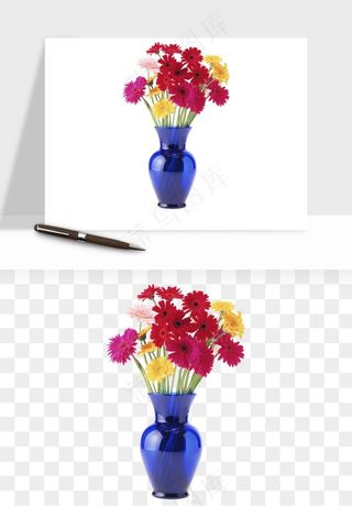 花瓶摆件花艺png免抠图