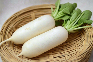 白萝卜蔬菜摄影图