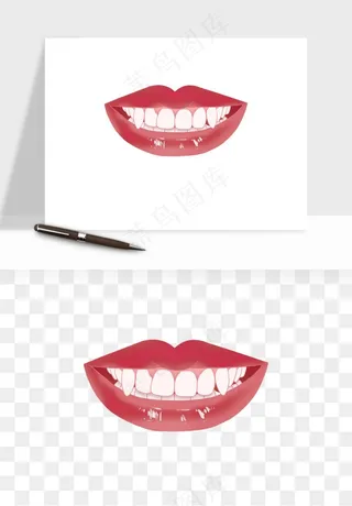 手绘牙齿矫正拔牙png免抠
