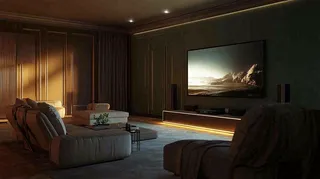 家庭影院电影院家装摄影图