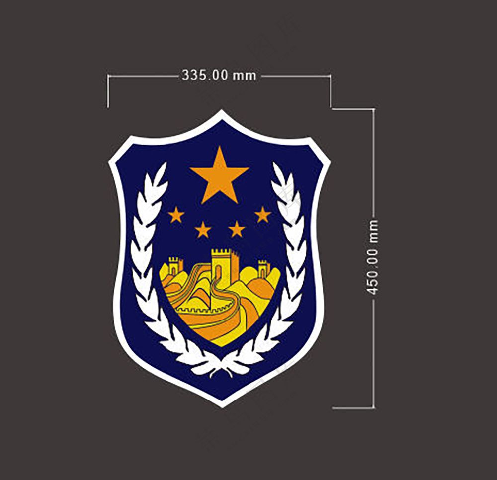 警徽蓝色警徽