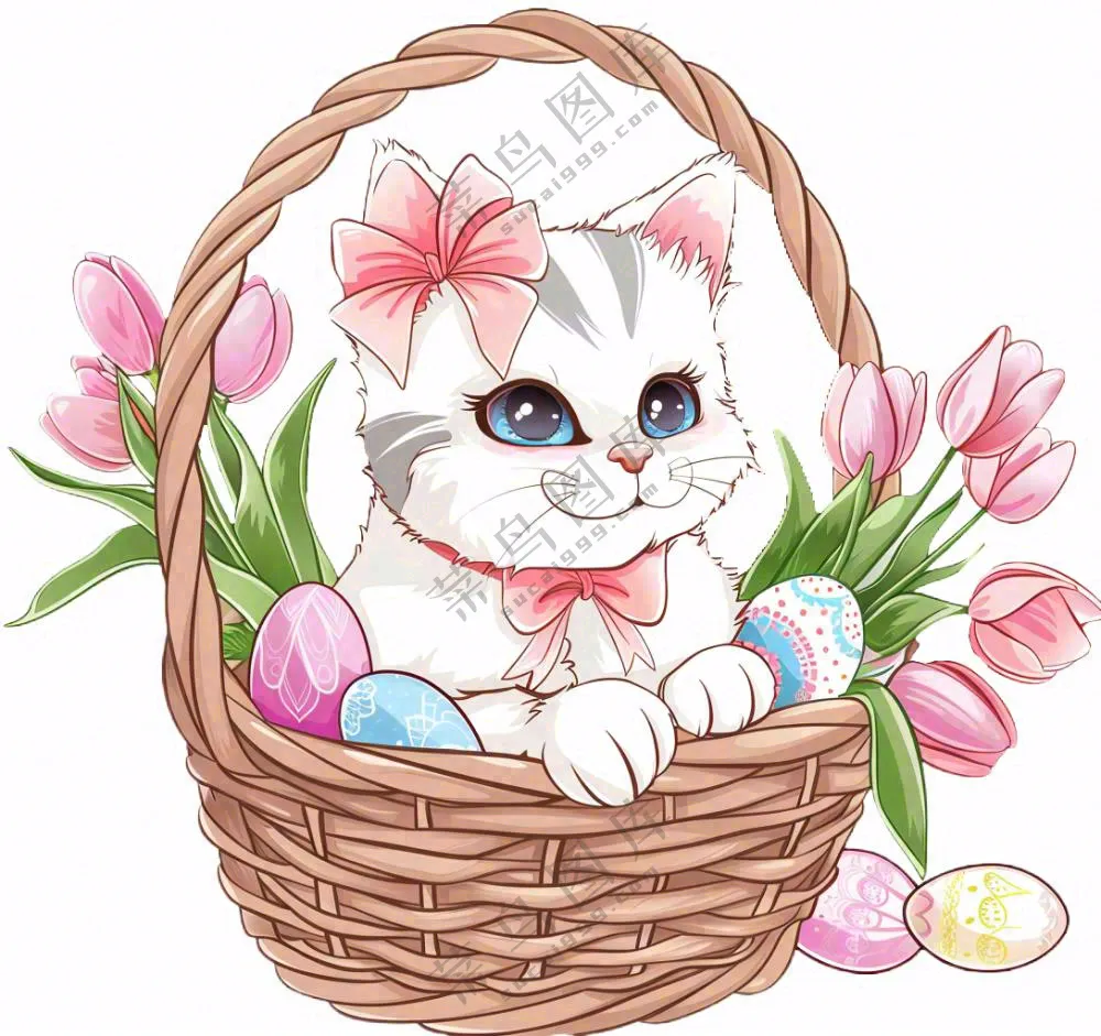 漂亮猫咪萌宠宠物卡通可爱动物免抠