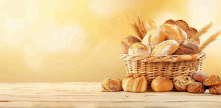 面包蛋糕甜点美食摄影图