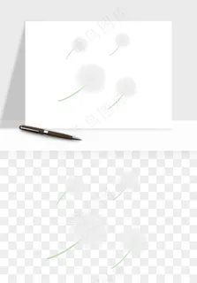 唯美蒲公英种子png免抠