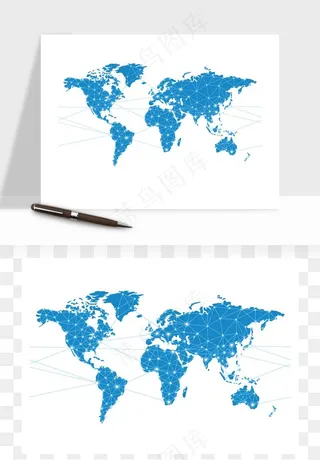 世界地图矢量png免抠