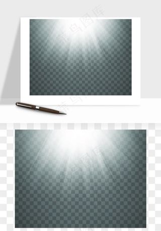 白光点光星光光效矢量png免抠