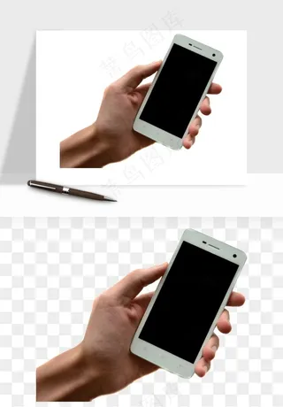 手拿手机素材png免抠