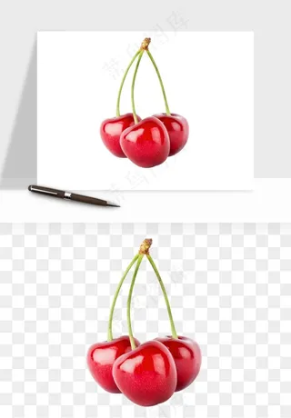 樱桃车厘子水果png免抠