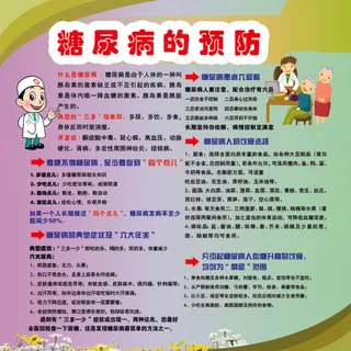 冷暖色对比 糖尿病的预防