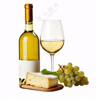 葡萄酒杯奶酪水果葡萄摄影图免抠
