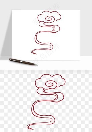 国潮祥云矢量png免抠