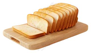 切板上的切片面包