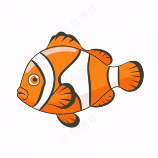 海洋鱼类海鲜卡通插画免抠