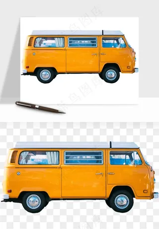 复古汽车交通工具png免抠