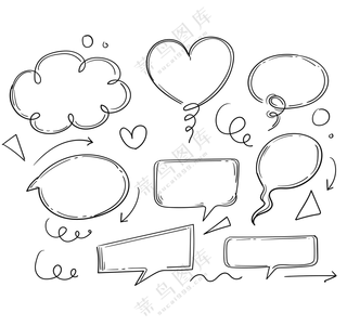 手绘素描风对话 (2)