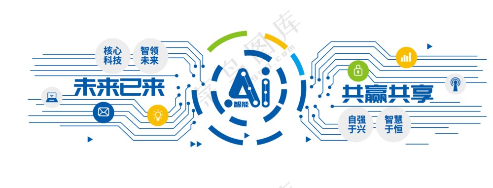 AI科技文化墙