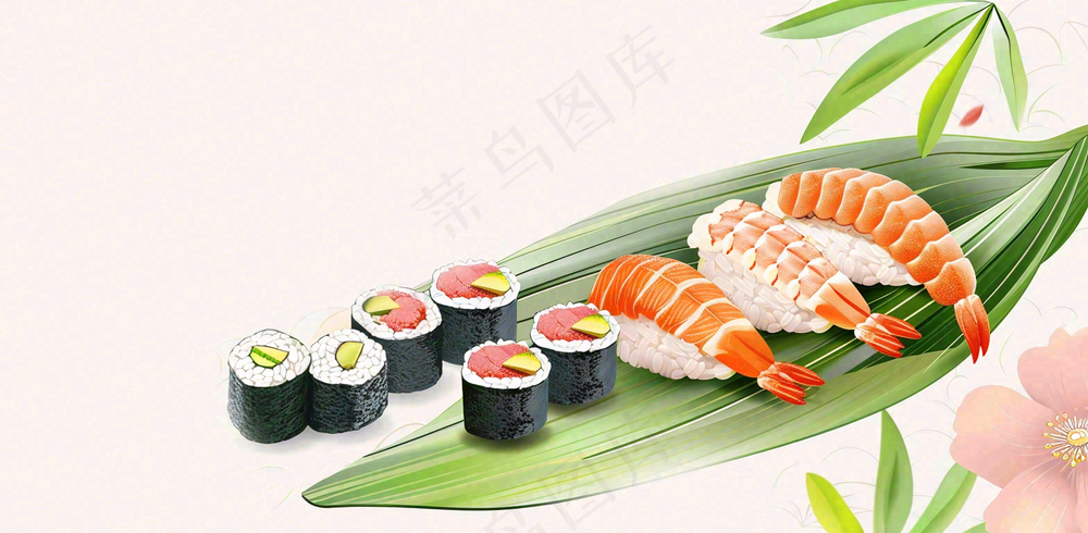 日韩料理美食摄影图背景