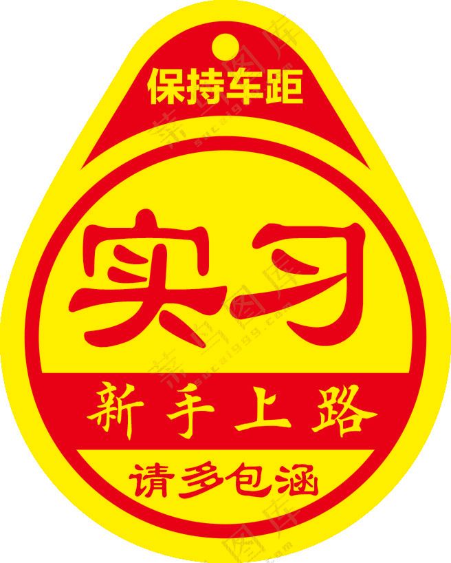 实习车标新手上路