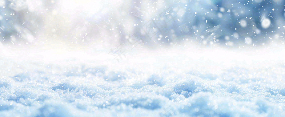 冬天白色闪耀的雪花寒冷唯美小寒大寒立冬大雪摄影图