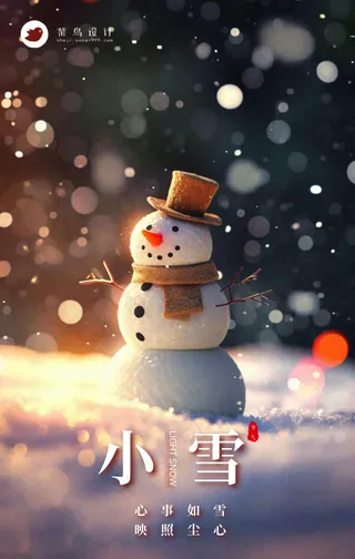 小雪手机海报