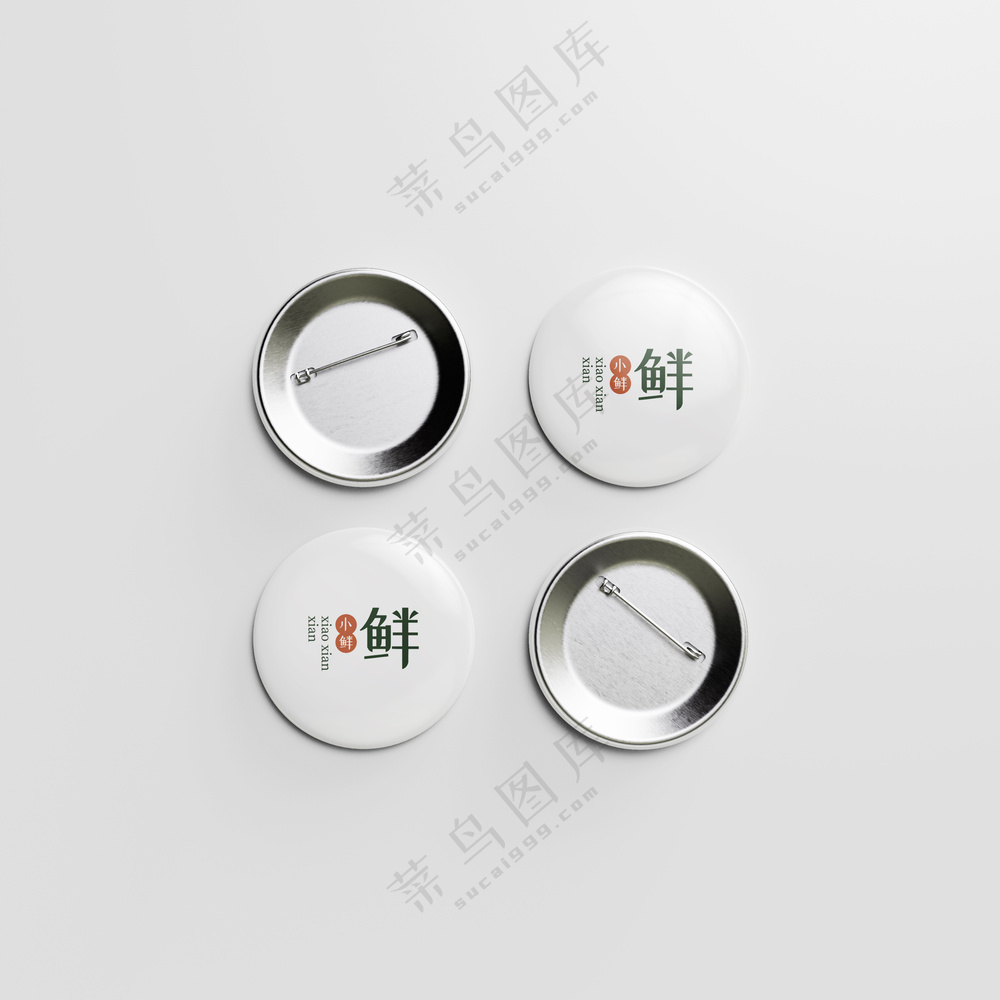 金属胸章徽章logo吧唧样机-15