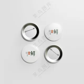 金属胸章徽章logo吧唧样机-15