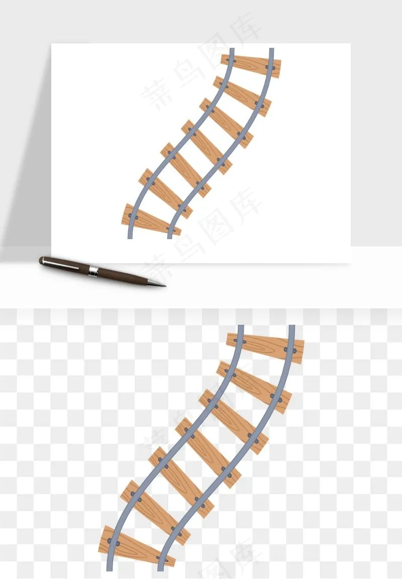 铁路轨道png免抠