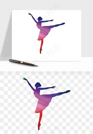 跳舞芭蕾女孩png免抠
