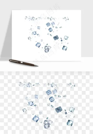 冰块清爽png免抠