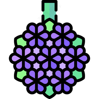 紫色手捧花花球花束 线性彩色花卉图标