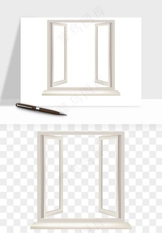 简约窗户png免抠