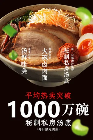 卤肉面美食活动宣传海报