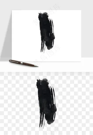 墨迹水墨圆圈圆环边框