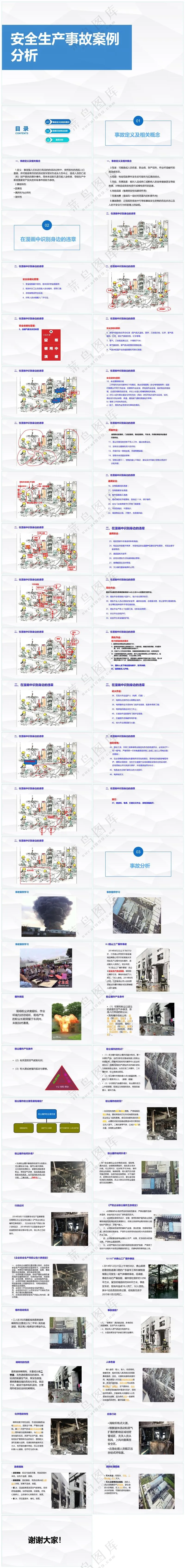篮色职场风《安全生产事故案例分析》