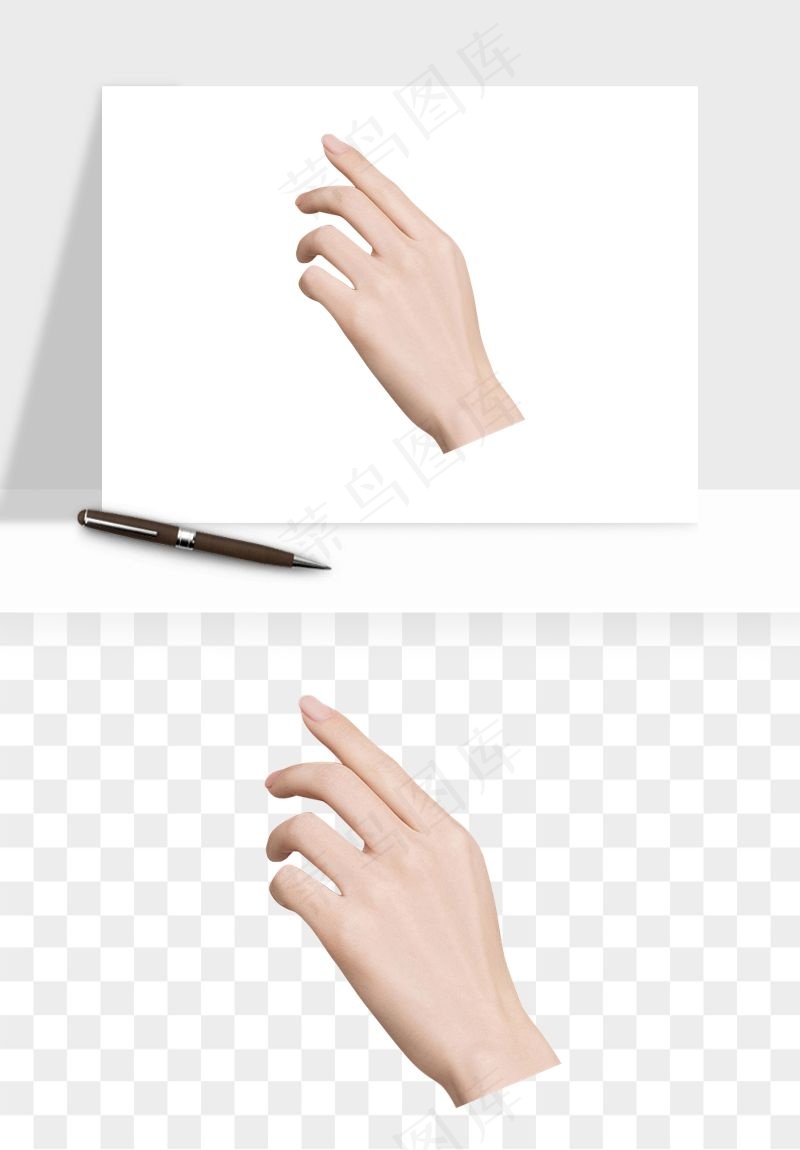 手势手部动作手指png免抠