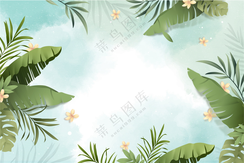 棕榈叶背景